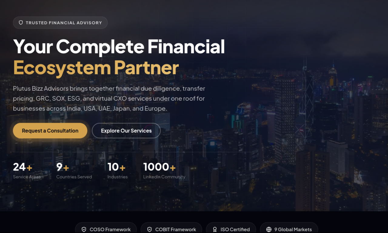 A premium financial-advisory website built by PracticeReach